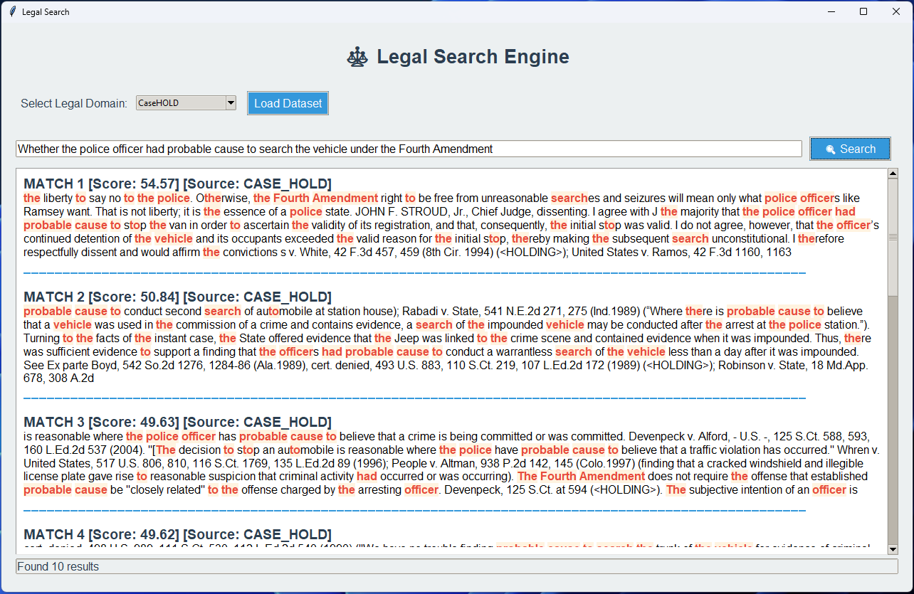Legal Search Engine